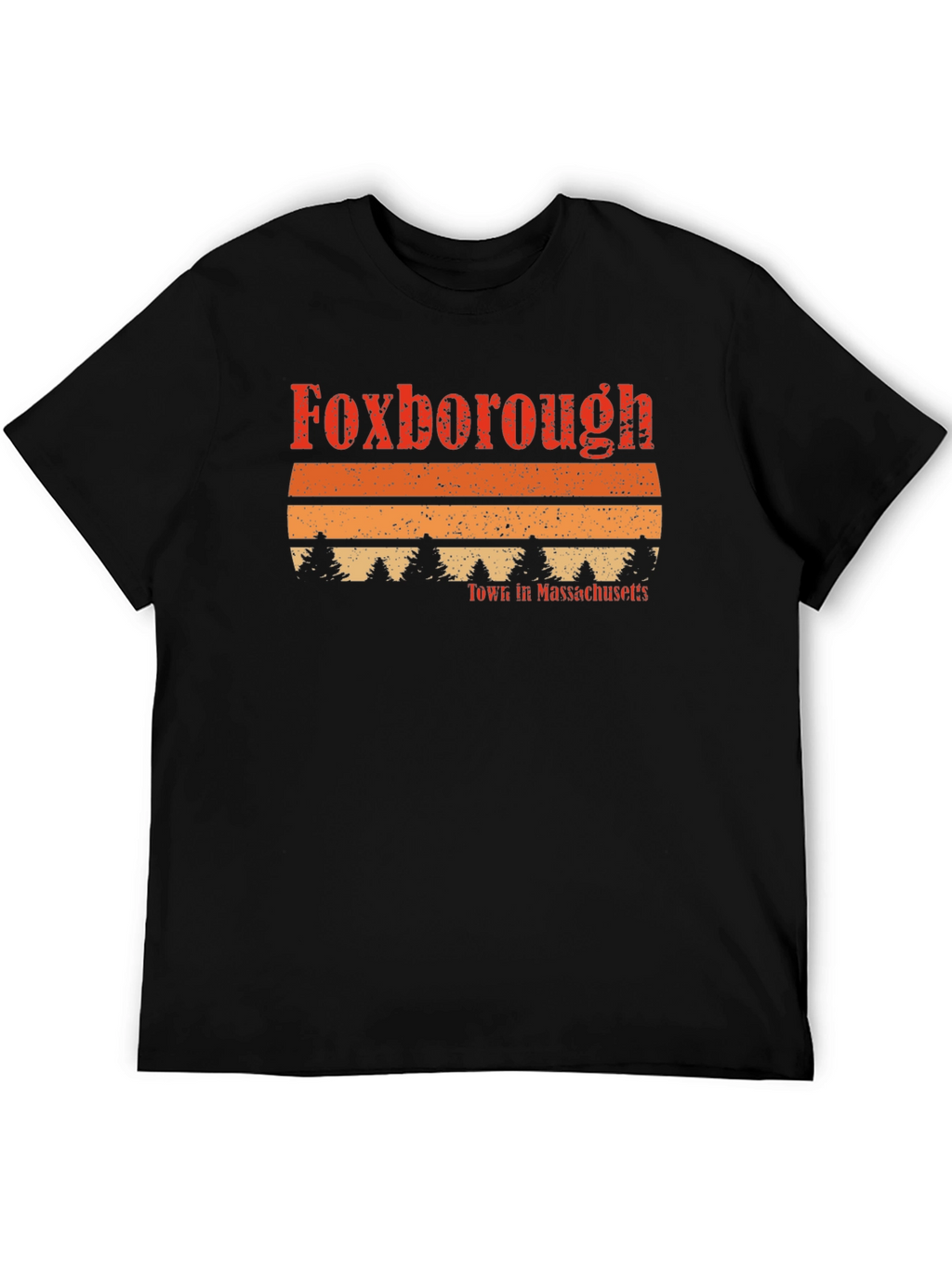 Foxborough Massachusetts Retro Style T-Shirt
