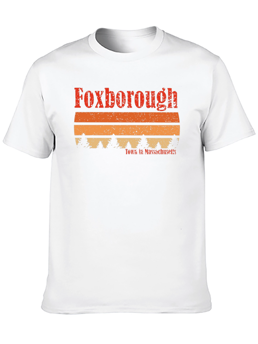 Foxborough Massachusetts Retro Style T-Shirt