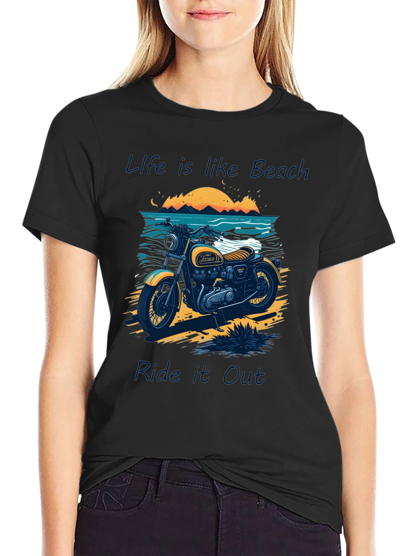 Life is Like Beach Ride It Out T-Shirt