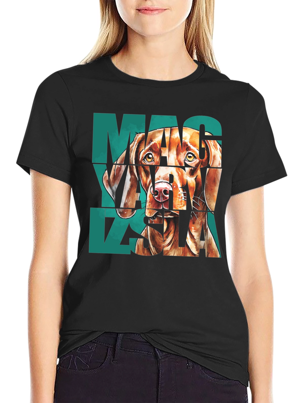 Vizsla Dog Graphic Print T-Shirt