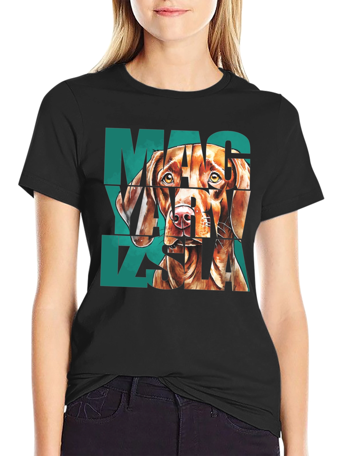 Vizsla Dog Graphic Print T-Shirt