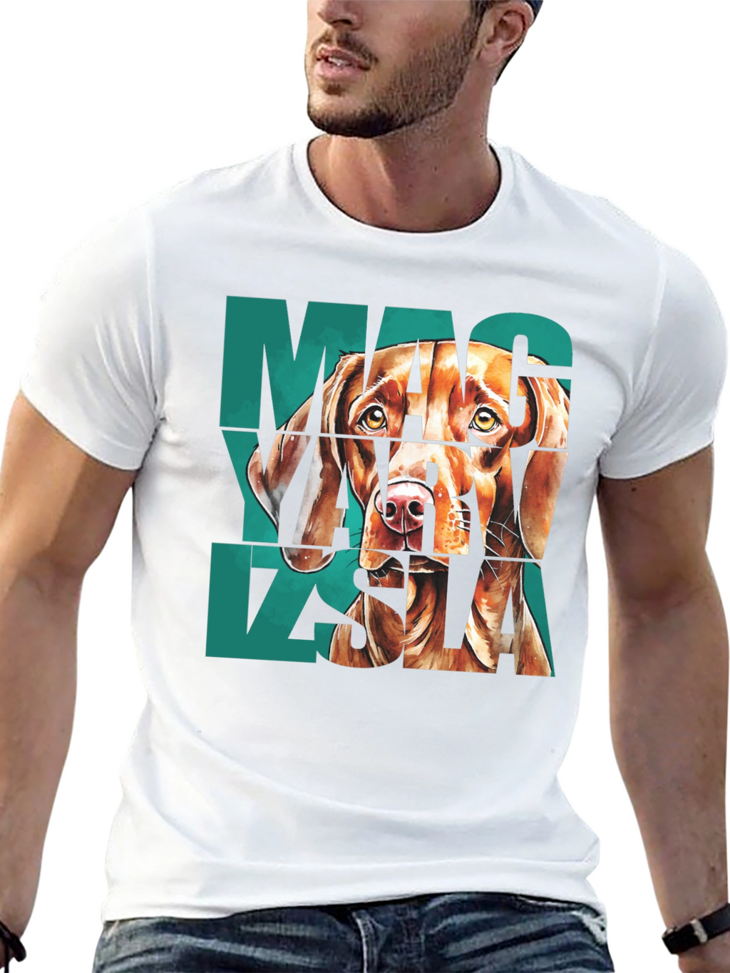 Vizsla Dog Graphic Print T-Shirt