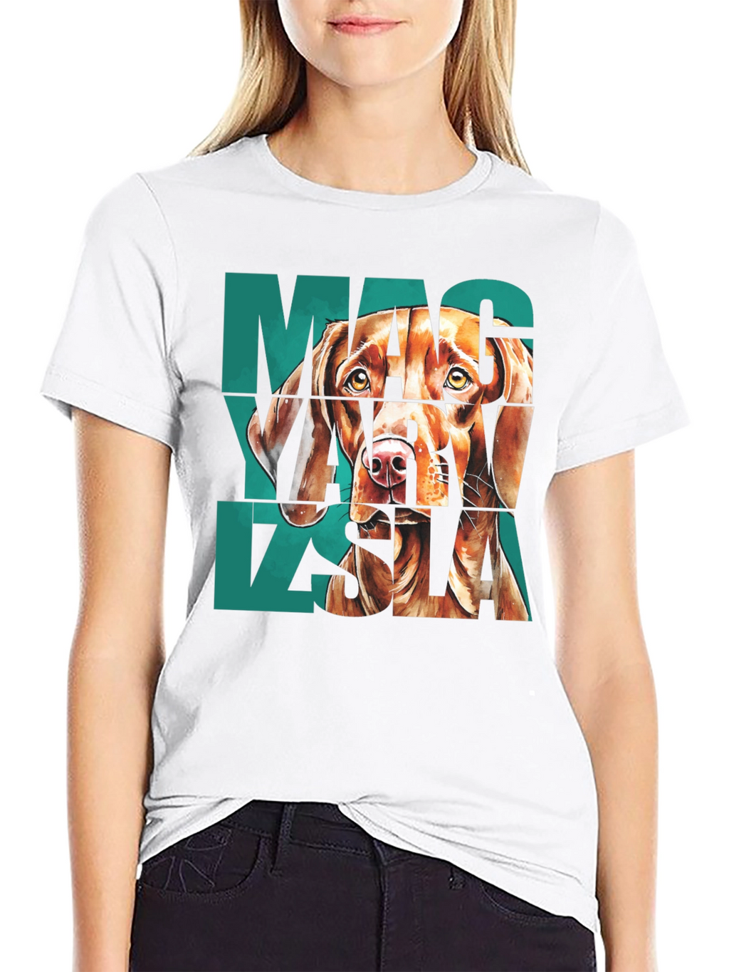 Vizsla Dog Graphic Print T-Shirt