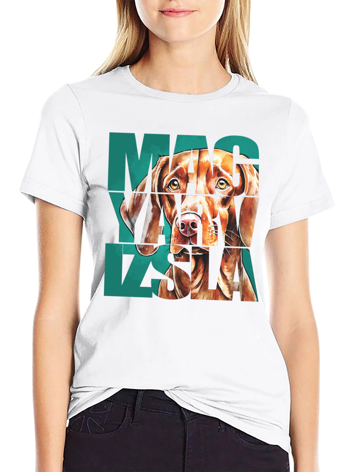 Vizsla Dog Graphic Print T-Shirt
