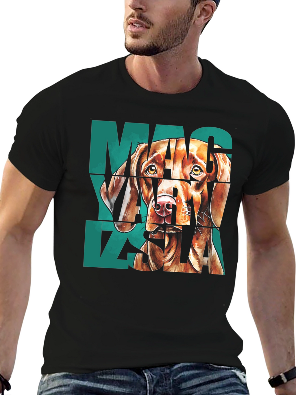 Vizsla Dog Graphic Print T-Shirt