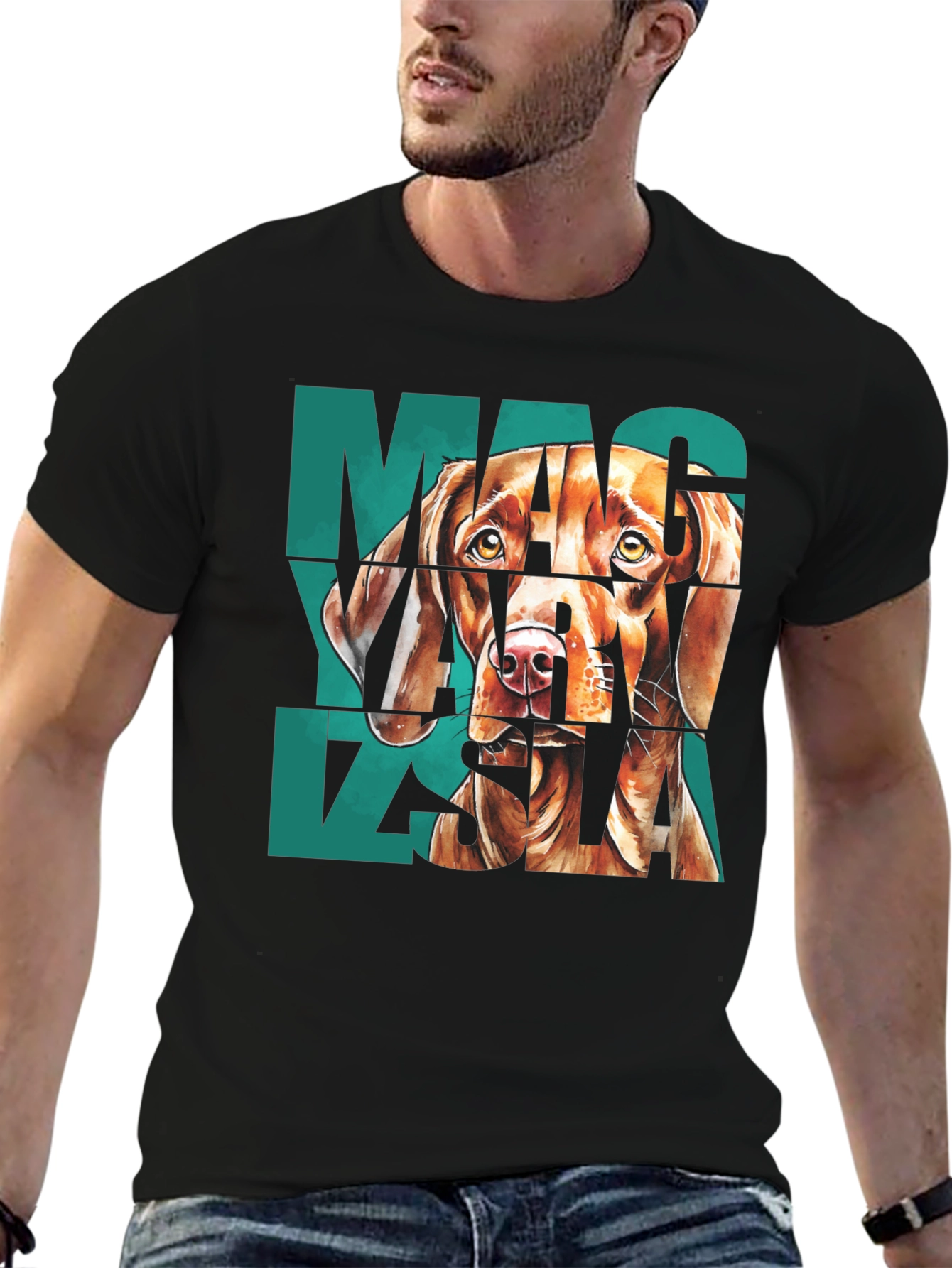 Vizsla Dog Graphic Print T-Shirt