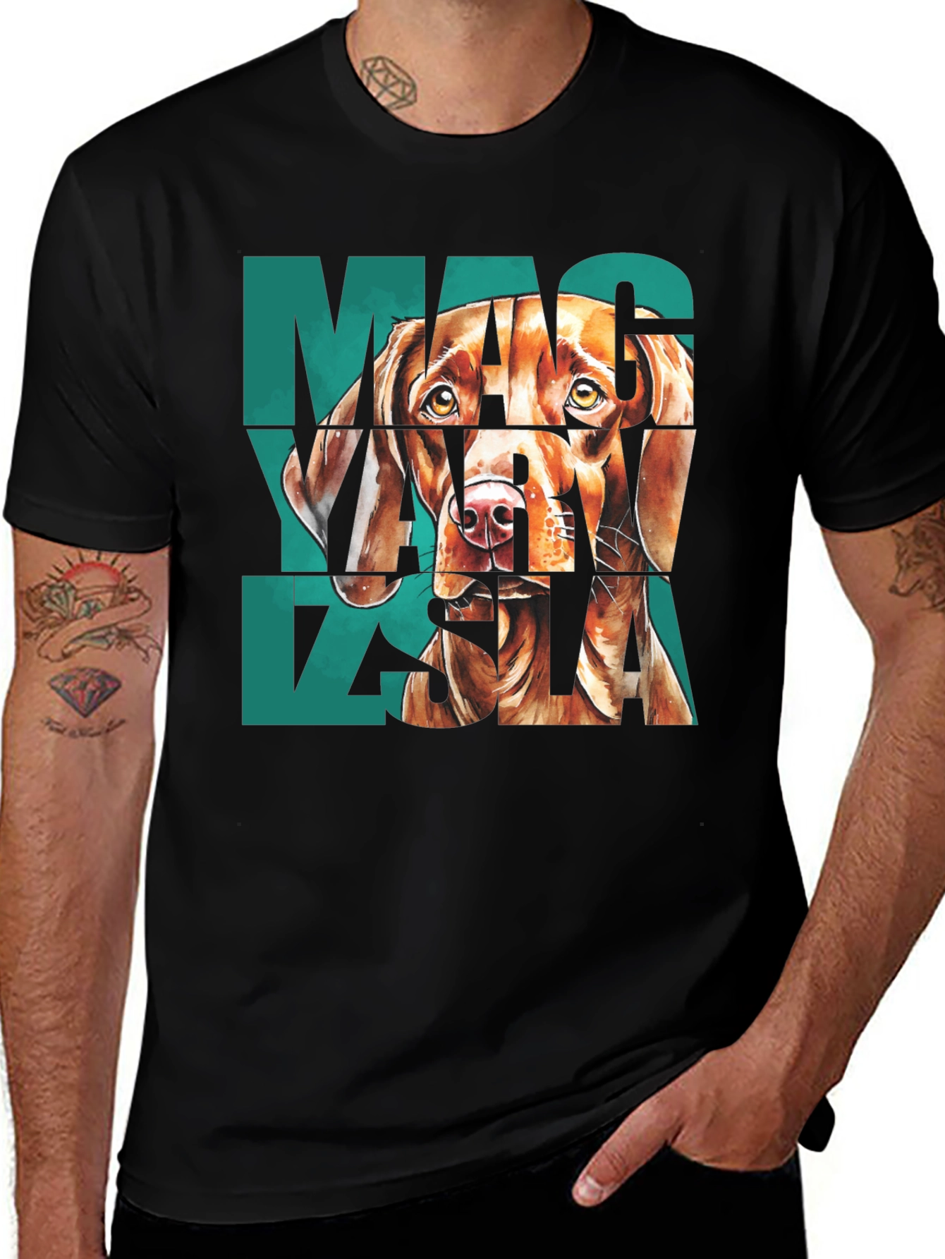 Vizsla Dog Graphic Print T-Shirt