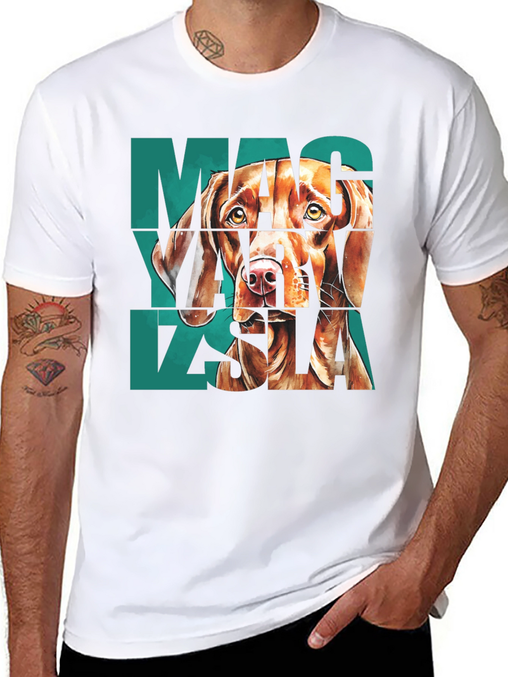 Vizsla Dog Graphic Print T-Shirt