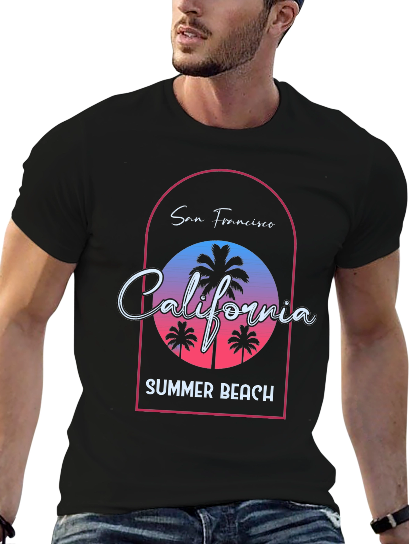San Francisco California Summer Beach T-Shirt