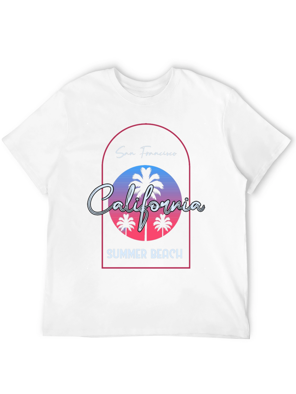 San Francisco California Summer Beach T-Shirt