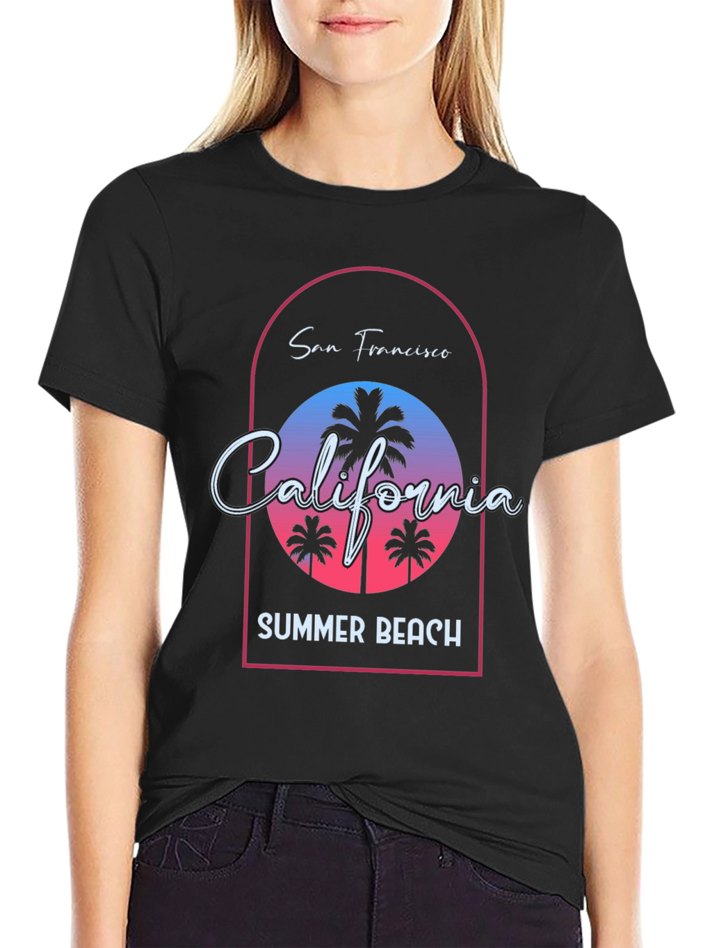 San Francisco California Summer Beach T-Shirt