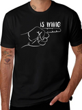 Humorous Is Mine Pointing Finger Graphic Tee