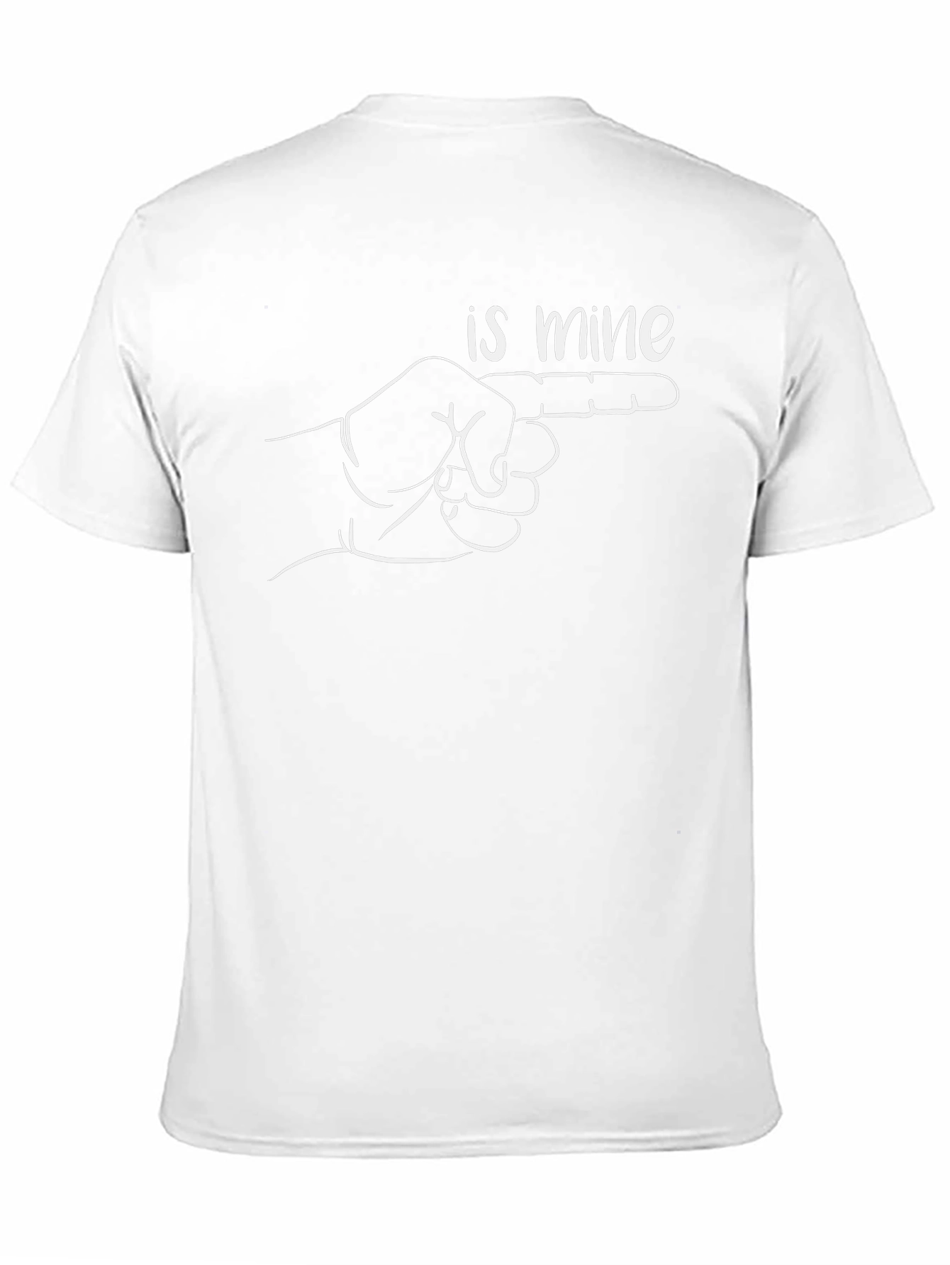 Humorous Is Mine Pointing Finger Graphic Tee