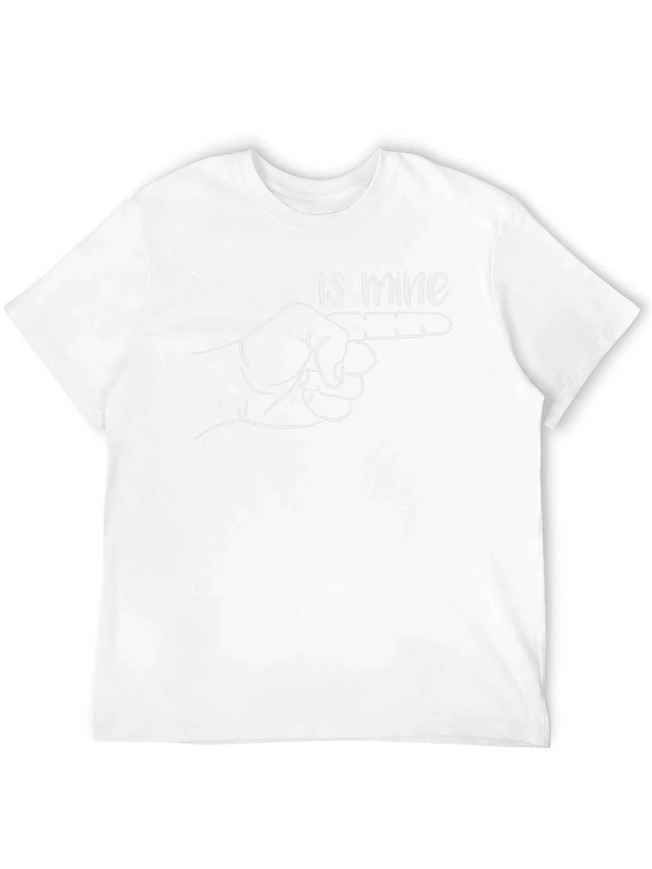 Humorous Is Mine Pointing Finger Graphic Tee