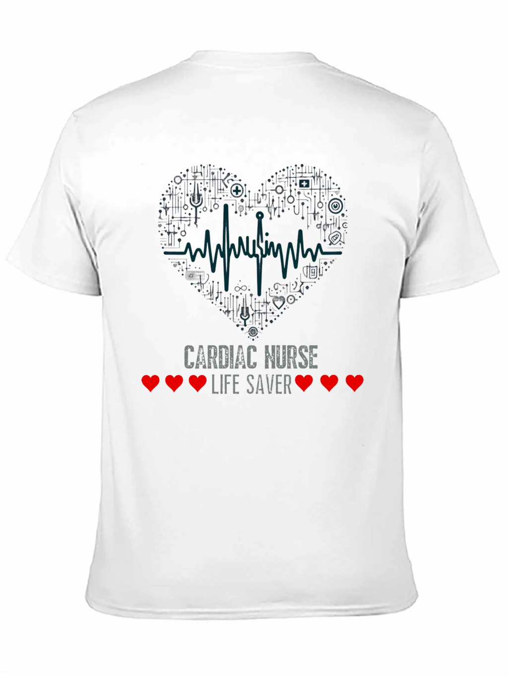 Cardiac Nurse Life Saver Black T-Shirt