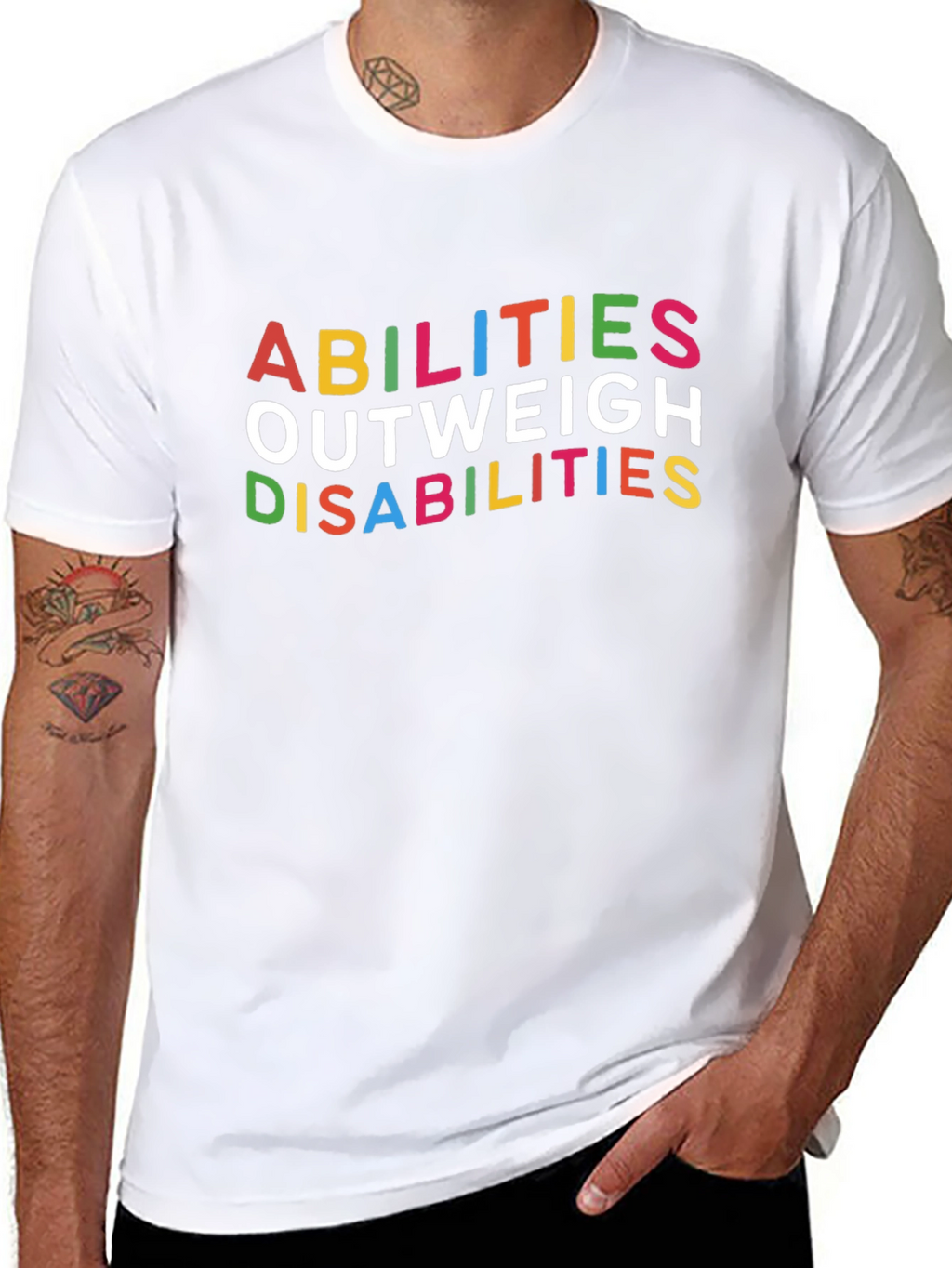 Abilities Outweigh Disabilities Graphic Tee