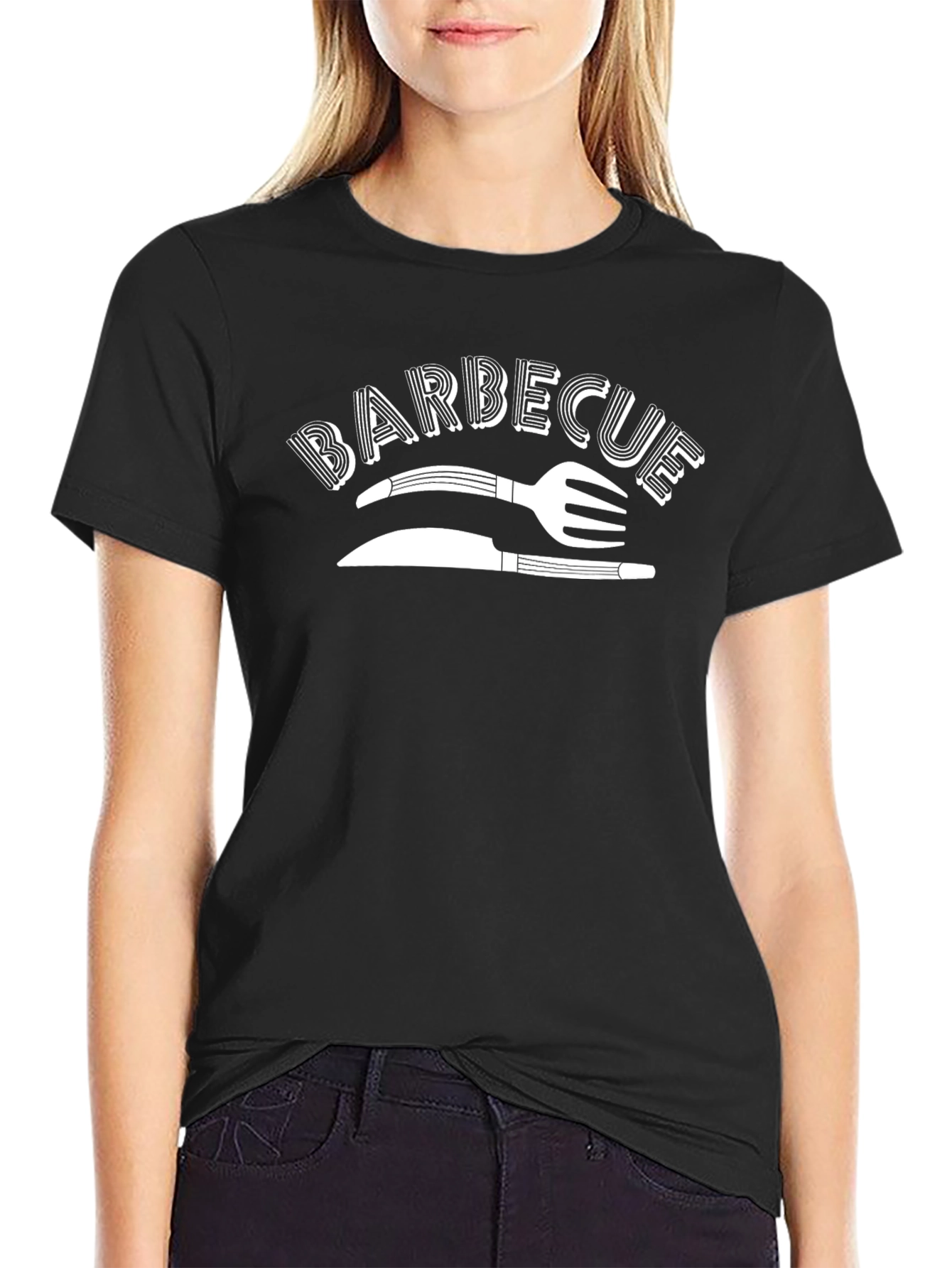 BBQ Graphic Tee - Mens Black T-Shirt