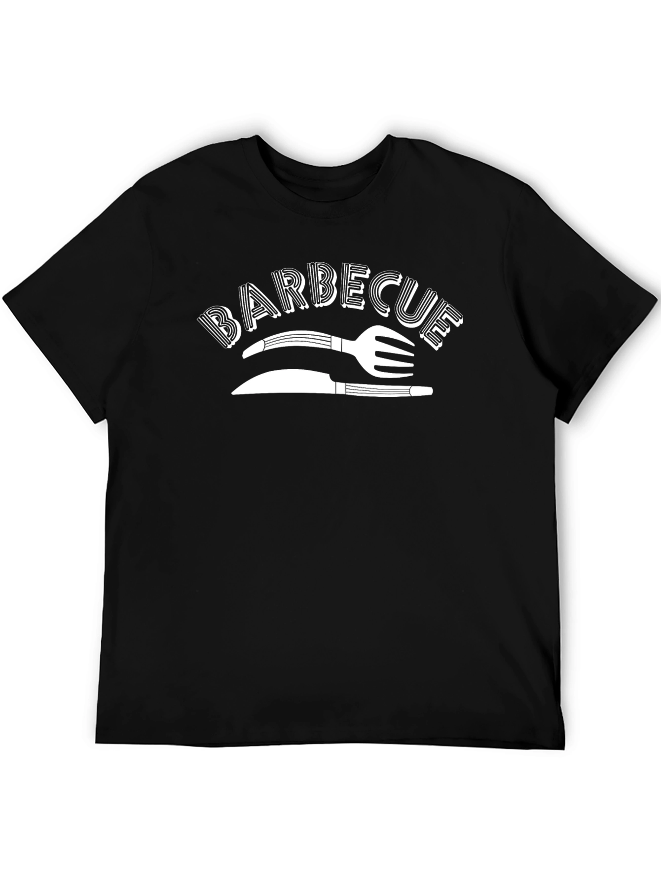 BBQ Graphic Tee - Mens Black T-Shirt