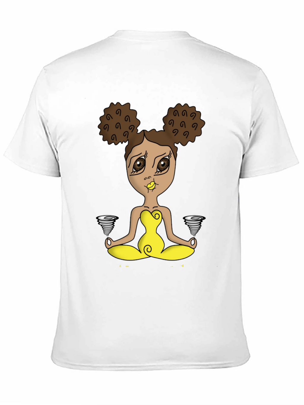 Yoga Girl Tornado T-Shirt - Black Cotton Tee