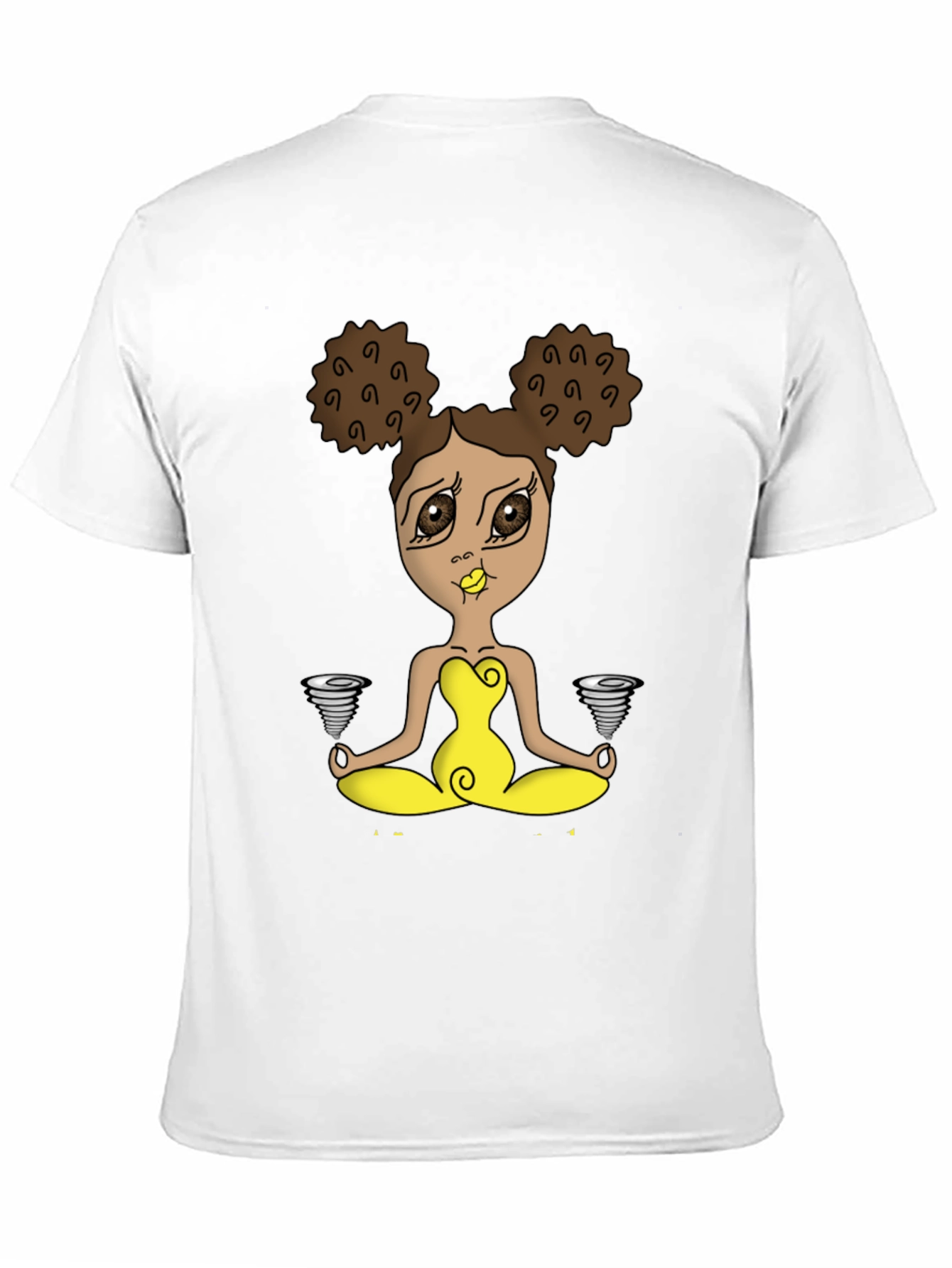 Yoga Girl Tornado T-Shirt - Black Cotton Tee