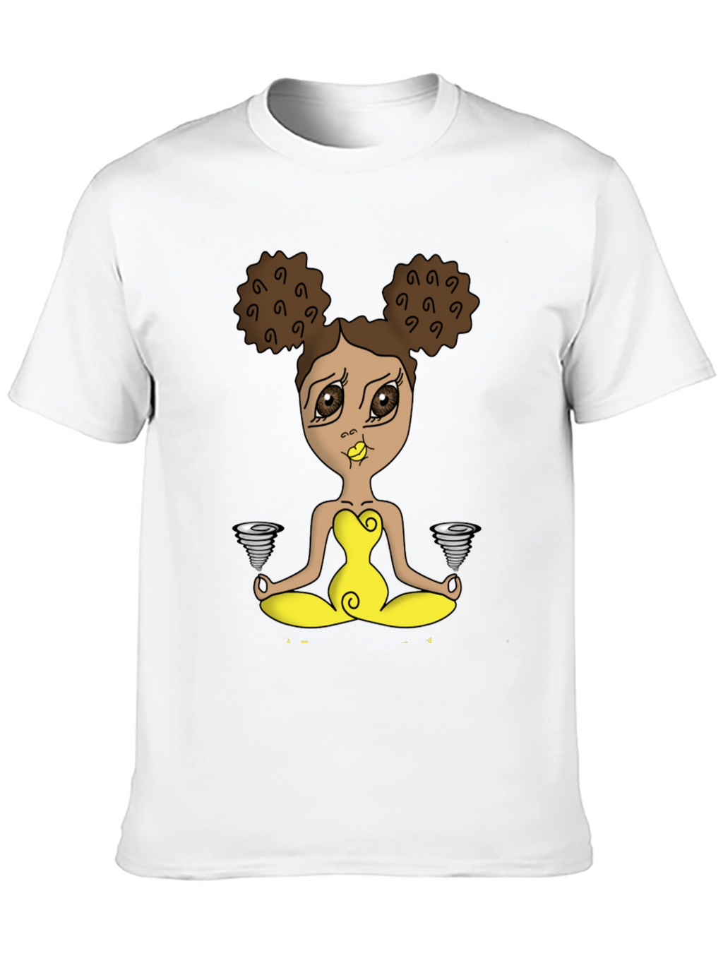 Yoga Girl Tornado T-Shirt - Black Cotton Tee