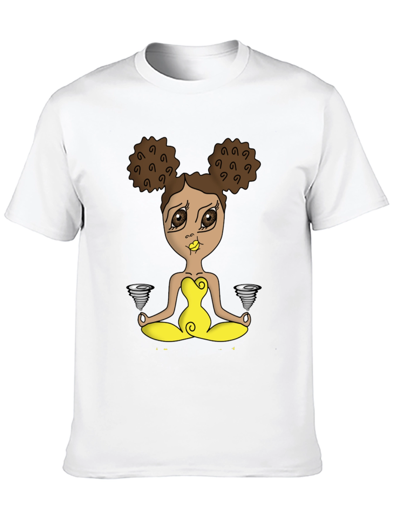 Yoga Girl Tornado T-Shirt - Black Cotton Tee