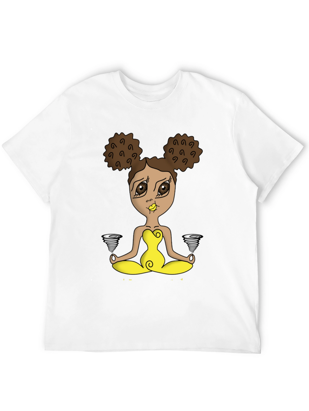 Yoga Girl Tornado T-Shirt - Black Cotton Tee