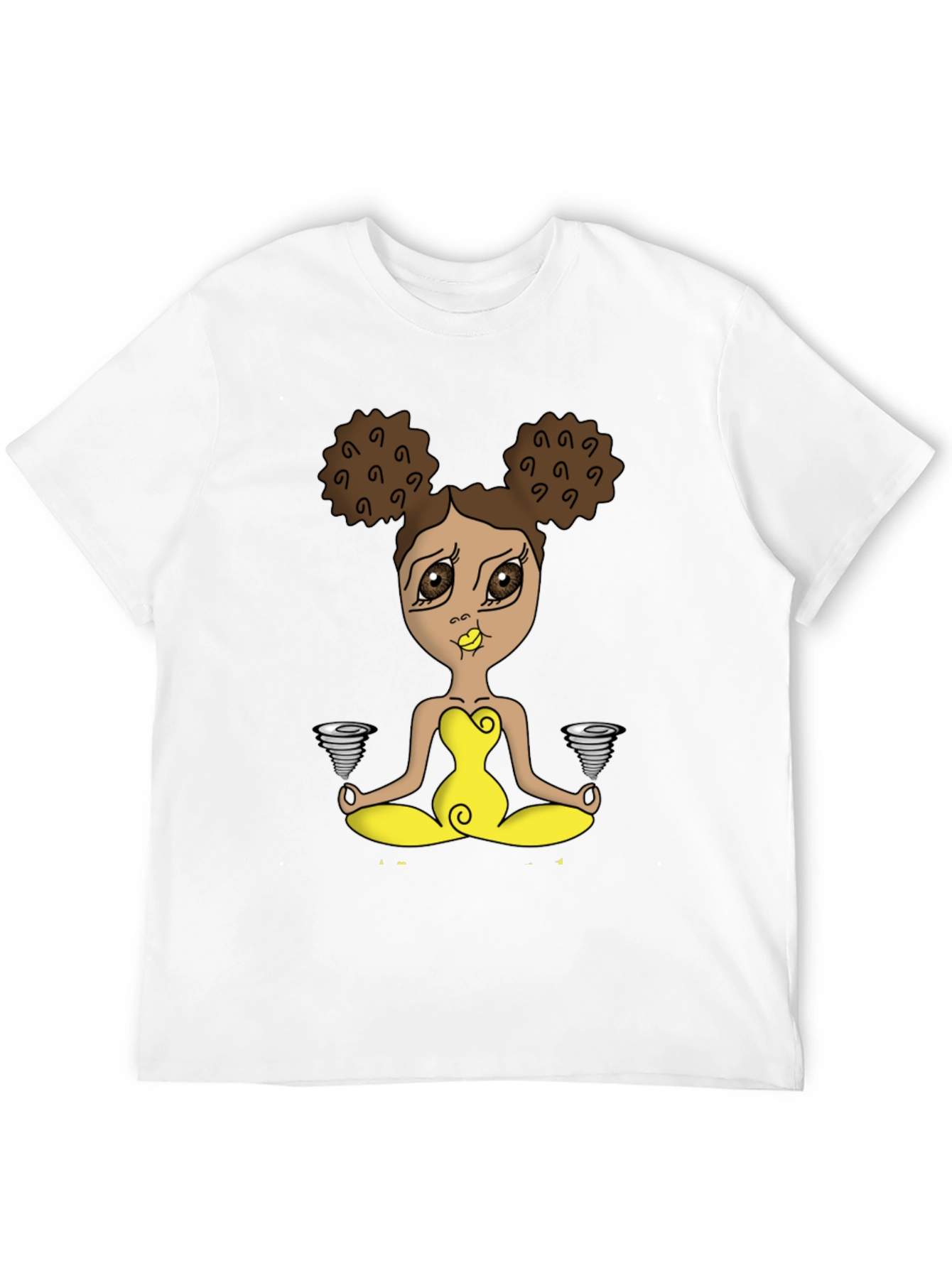 Yoga Girl Tornado T-Shirt - Black Cotton Tee