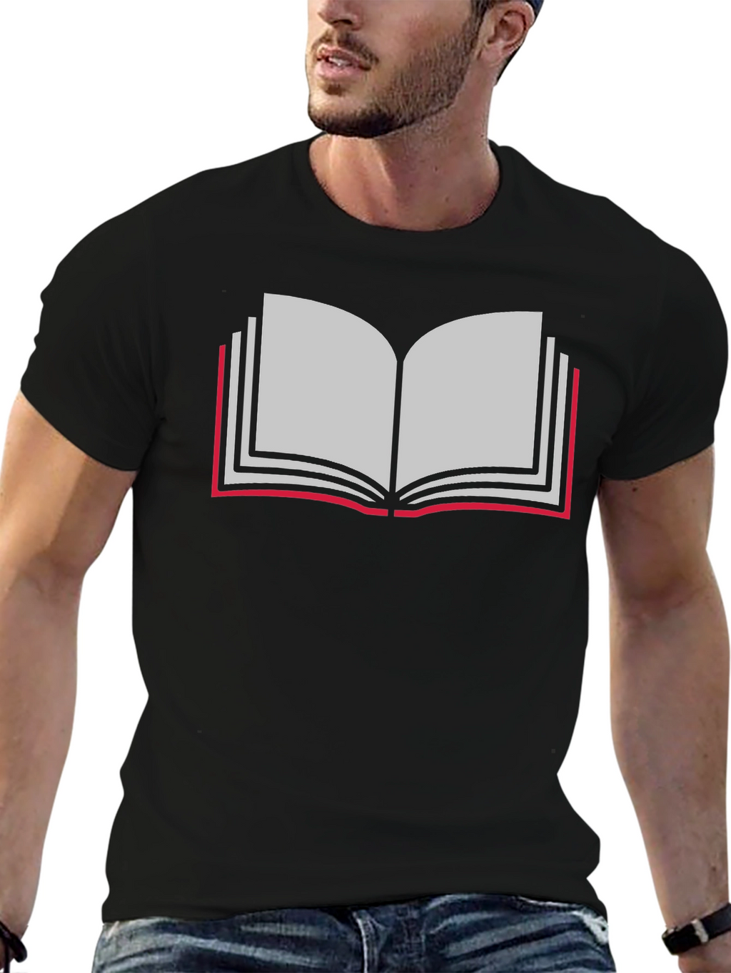 Book Lovers Tee - Open Book Graphic T-Shirt