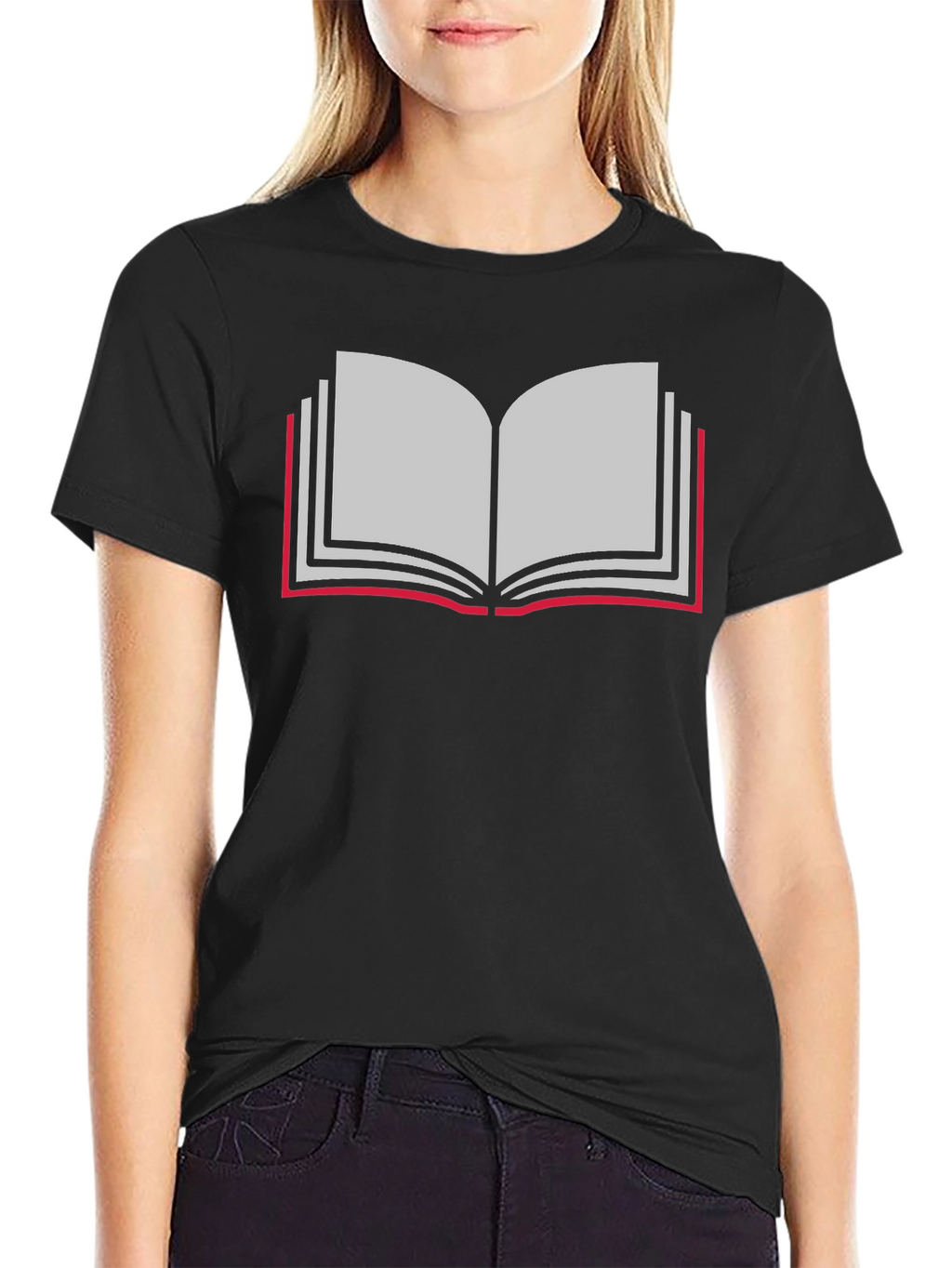 Book Lovers Tee - Open Book Graphic T-Shirt