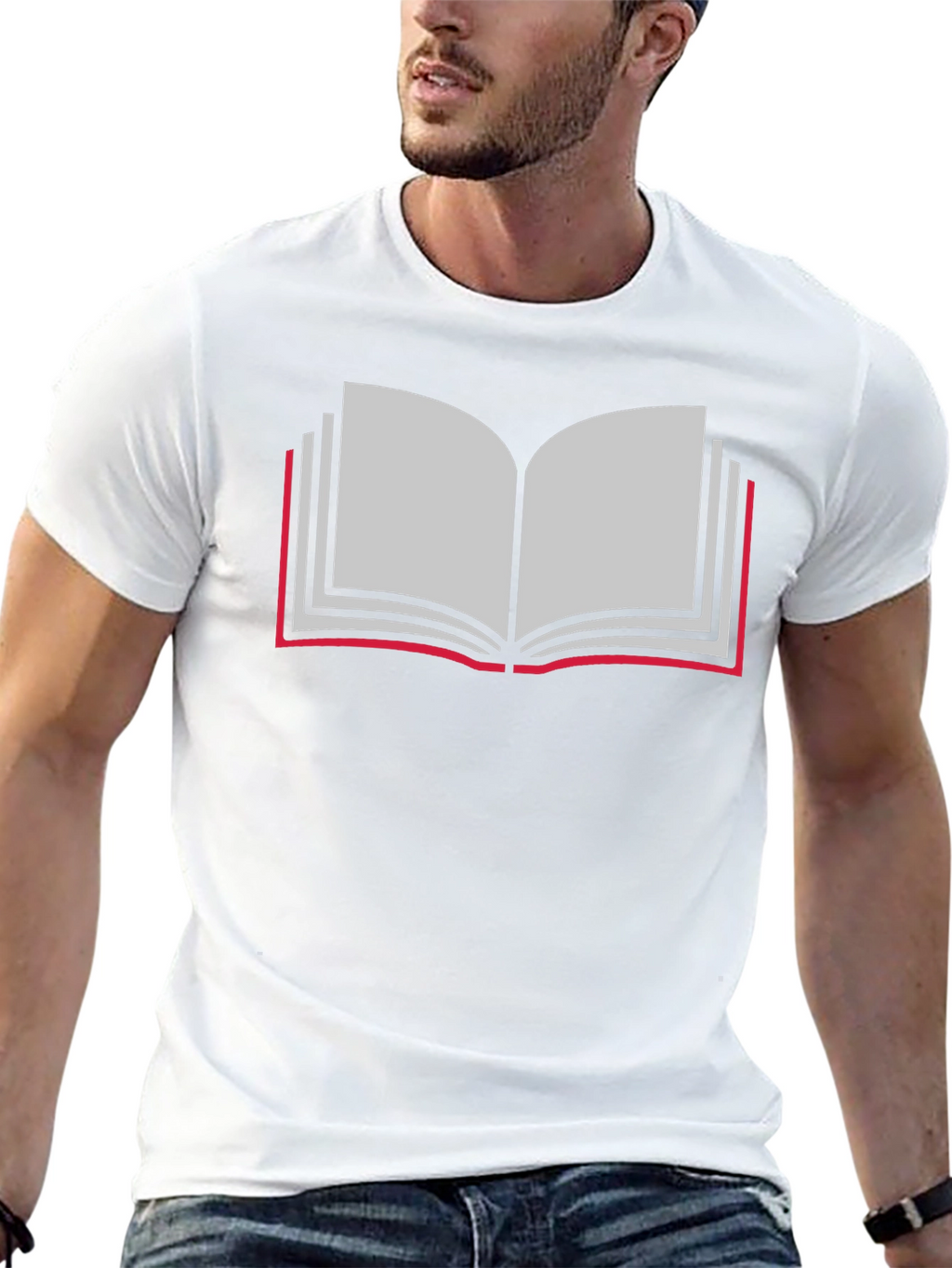 Book Lovers Tee - Open Book Graphic T-Shirt
