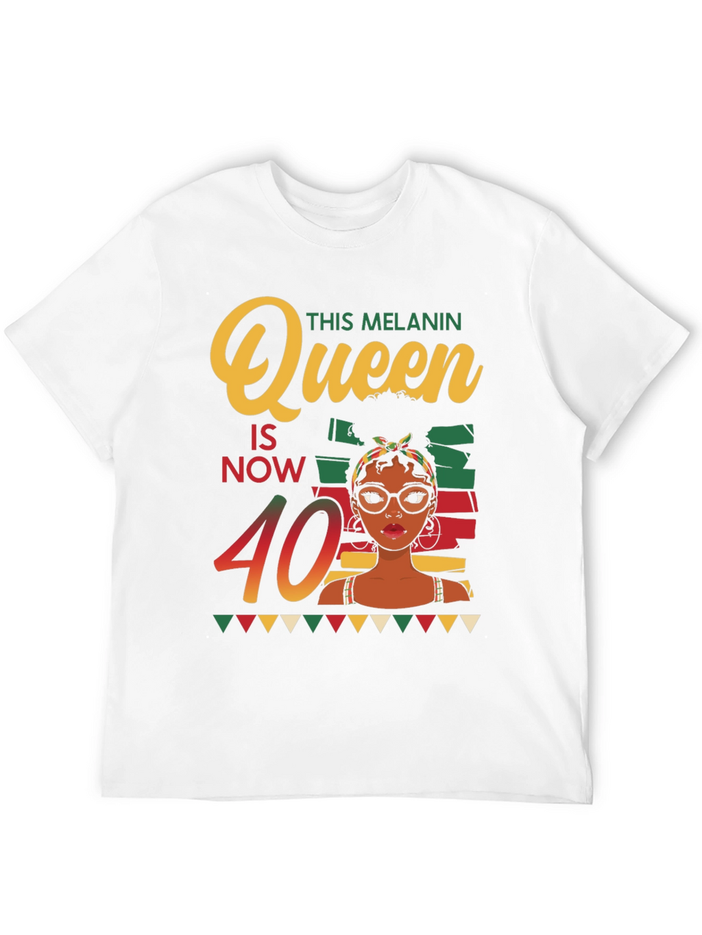 Melanin Queen 40th Birthday T-Shirt