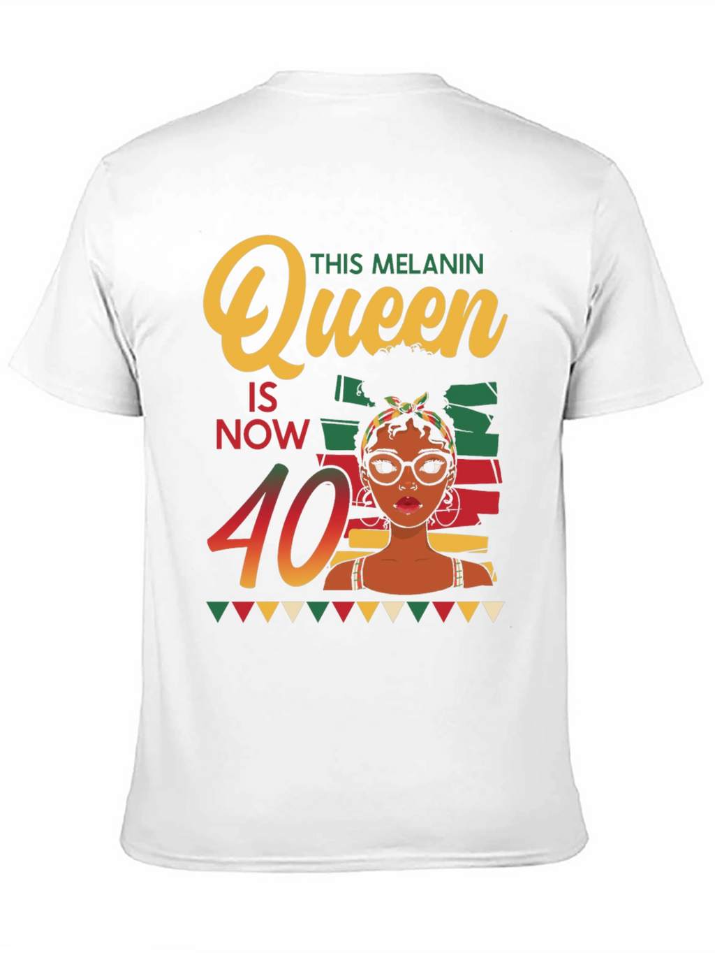 Melanin Queen 40th Birthday T-Shirt