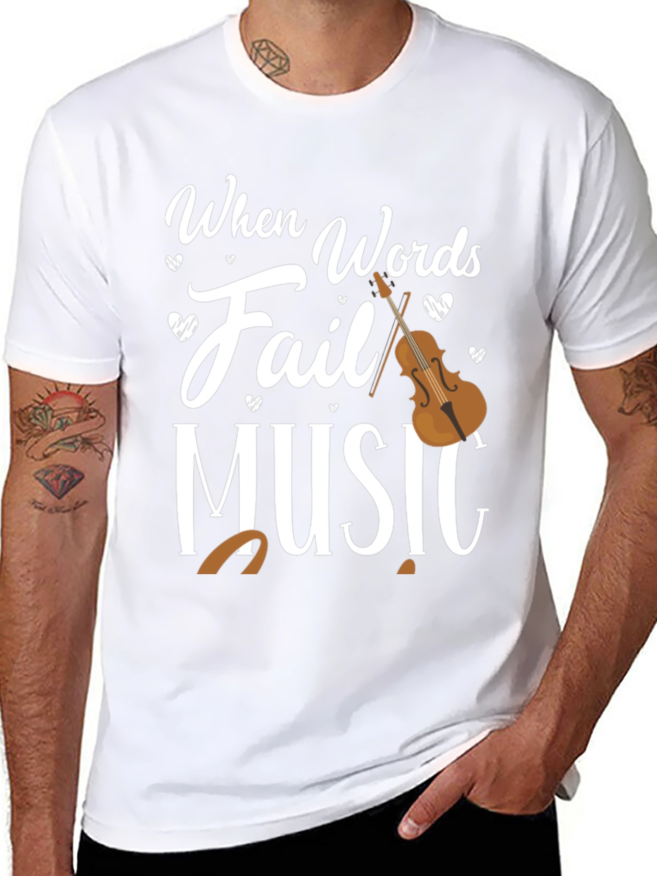 When Words Fail Music T-Shirt