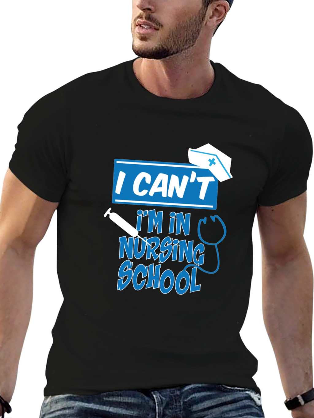 I Cant Im In Nursing School T-Shirt