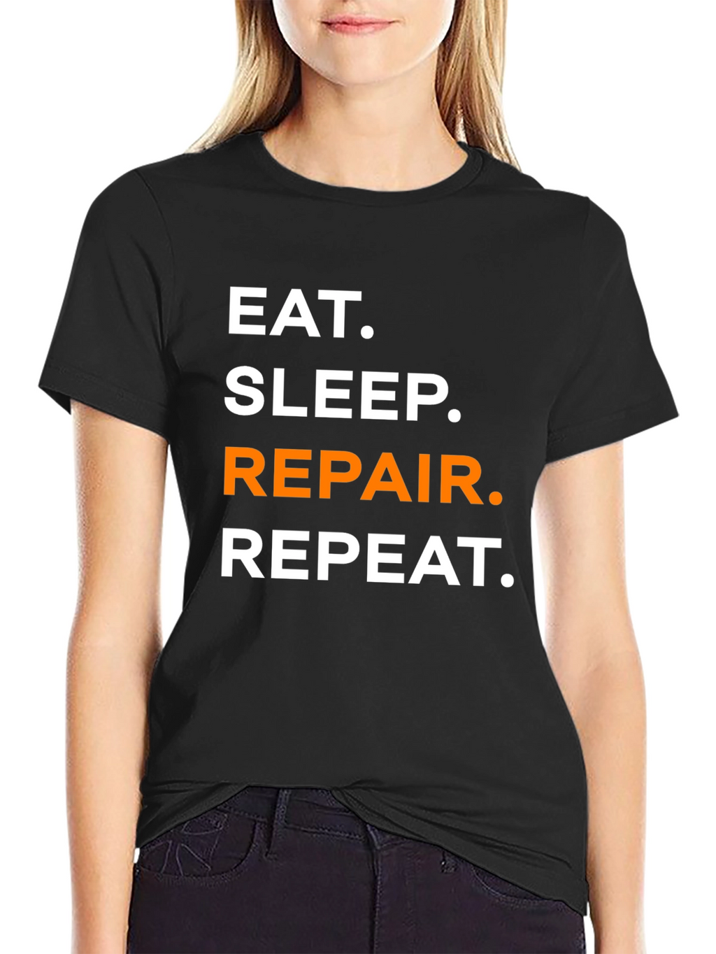 Eat Sleep Repair Repeat Funny T-Shirt
