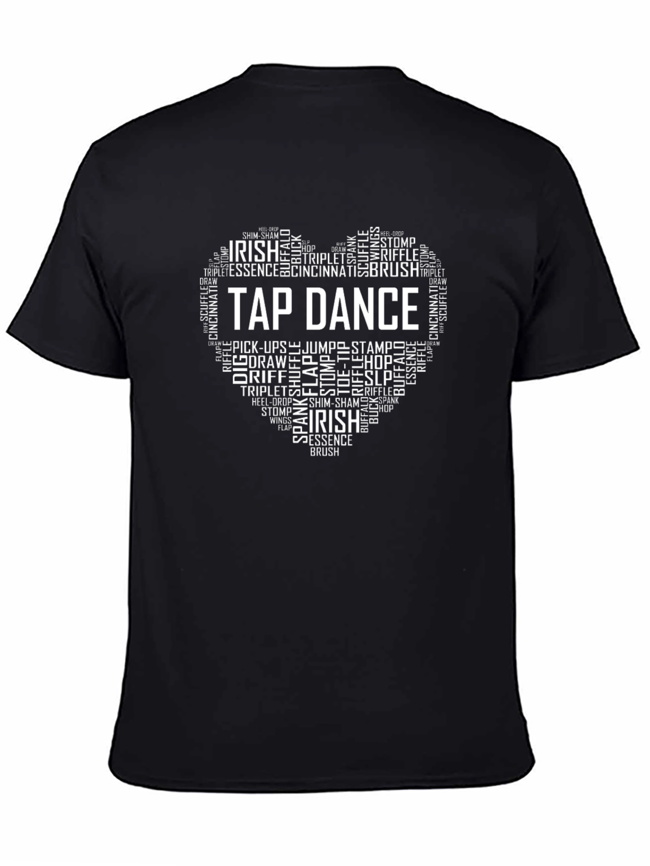 Tap Dance Word Art Heart T-Shirt