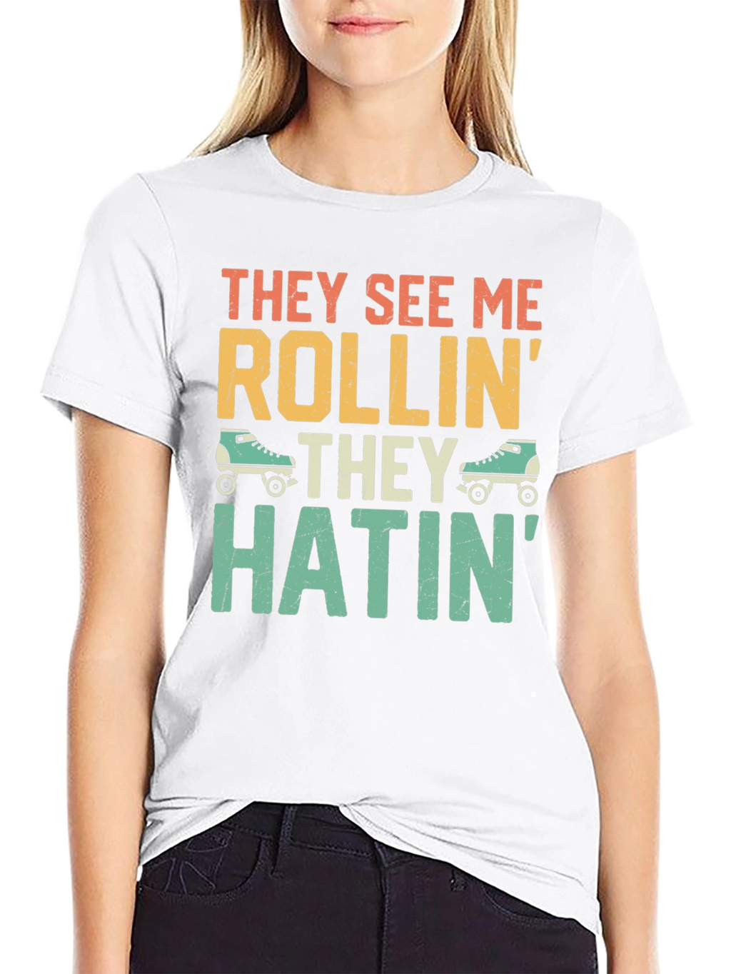 They See Me Rollin Funny Graphic T-Shirt