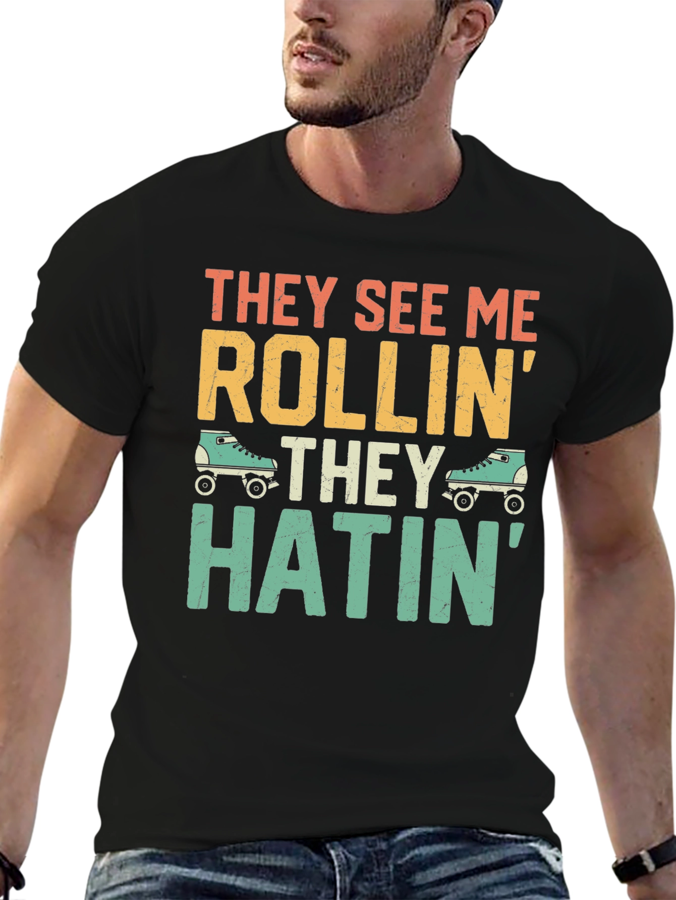 They See Me Rollin Funny Graphic T-Shirt