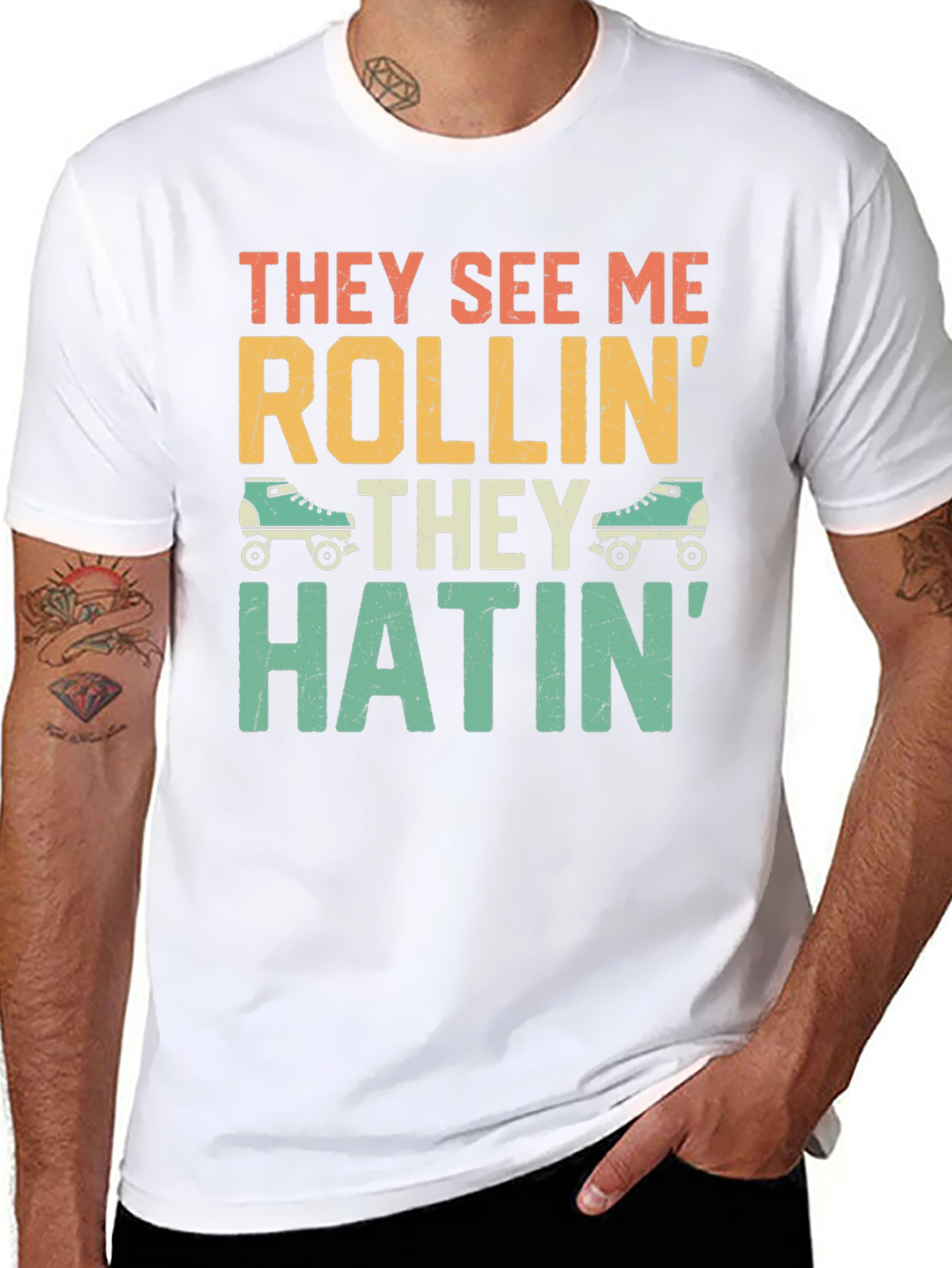 They See Me Rollin Funny Graphic T-Shirt