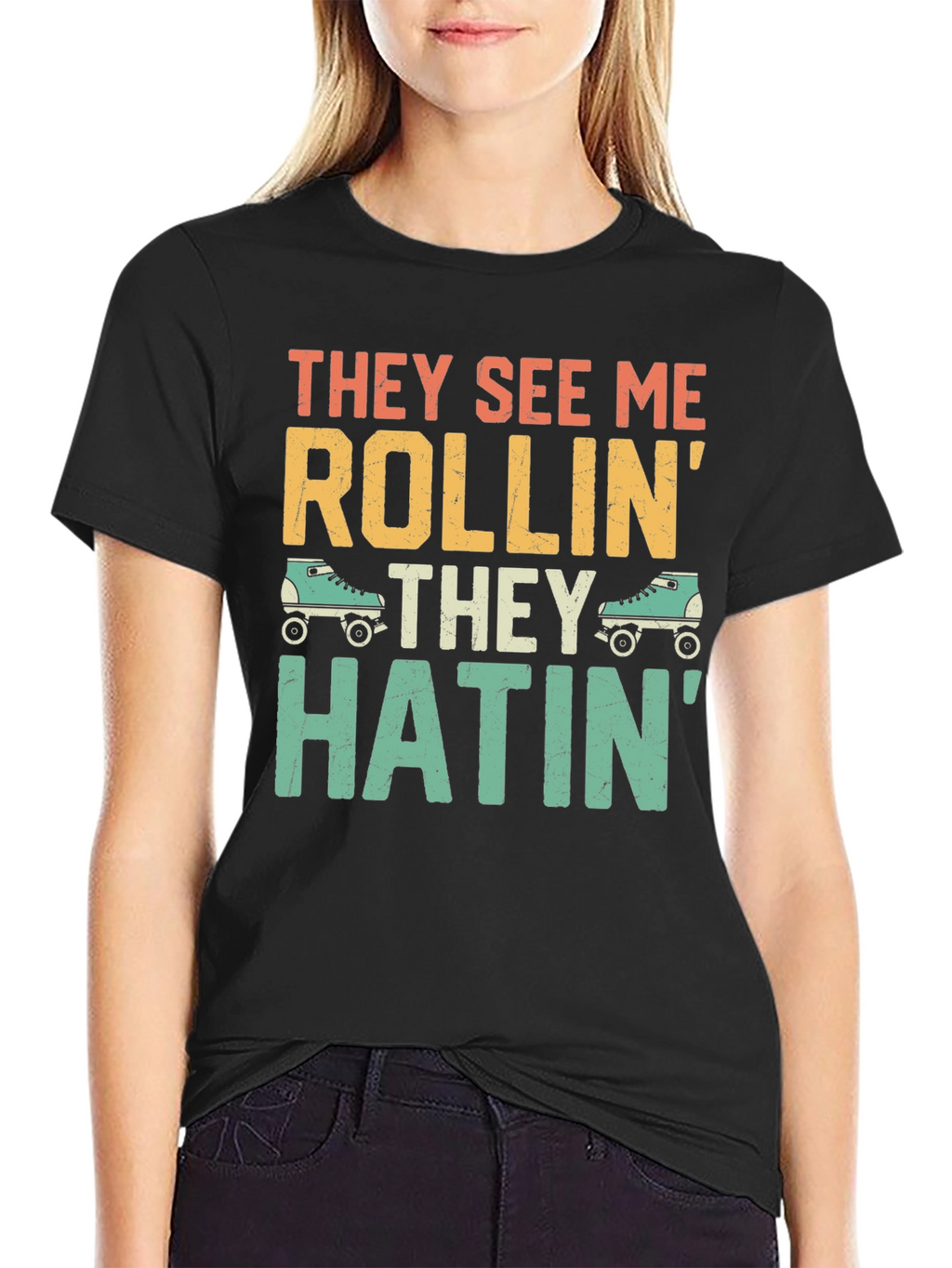 They See Me Rollin Funny Graphic T-Shirt