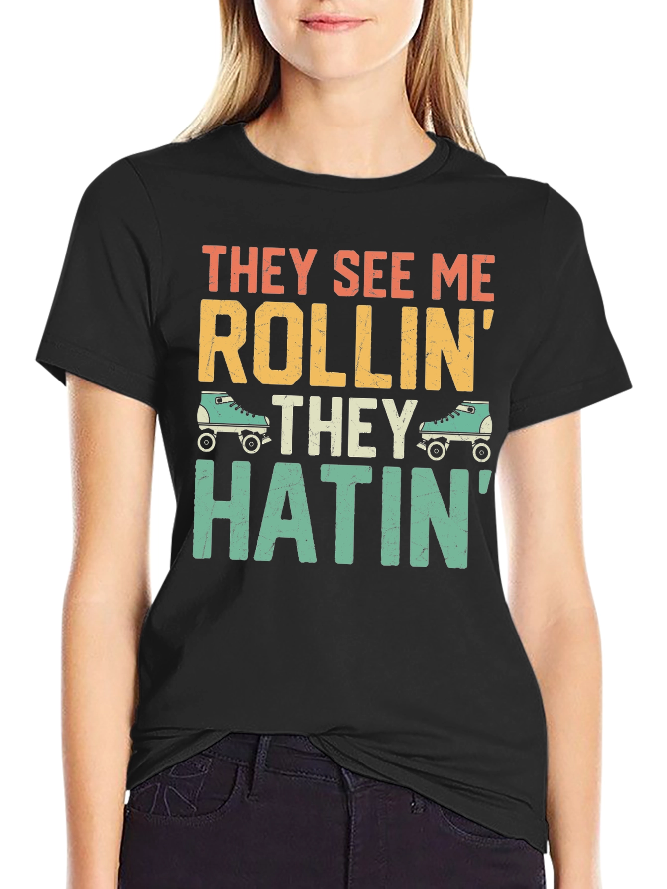 They See Me Rollin Funny Graphic T-Shirt