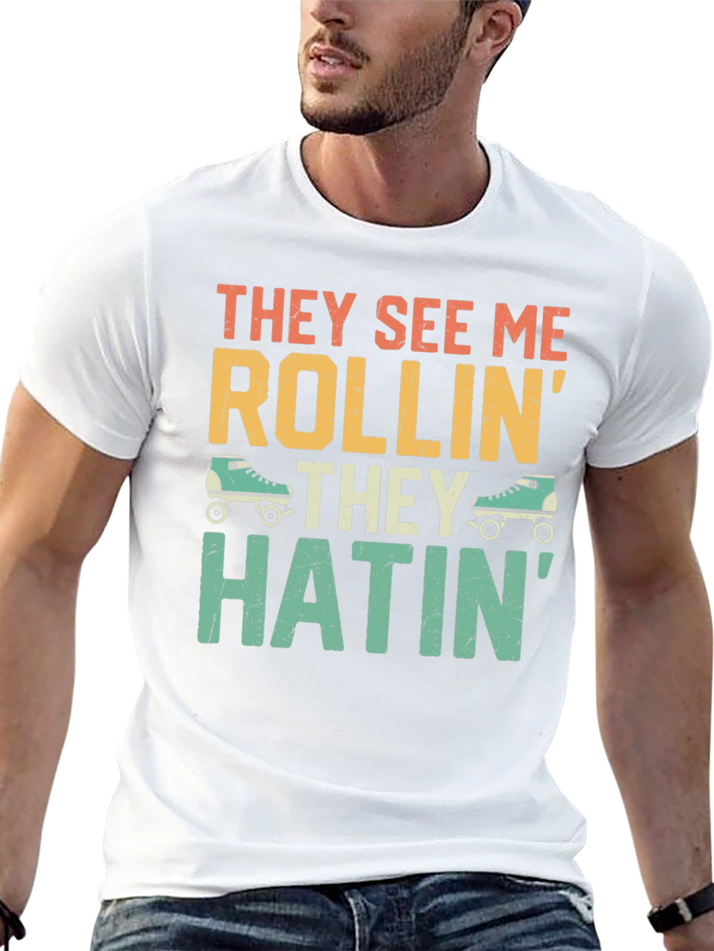 They See Me Rollin Funny Graphic T-Shirt