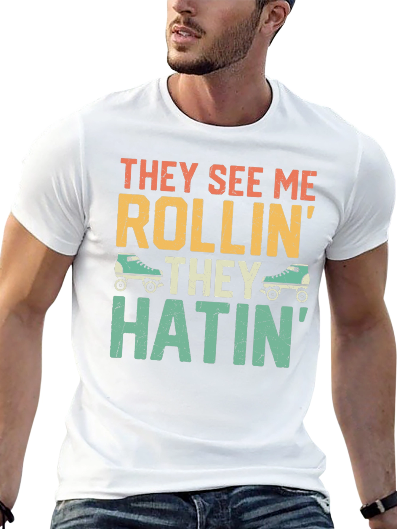 They See Me Rollin Funny Graphic T-Shirt