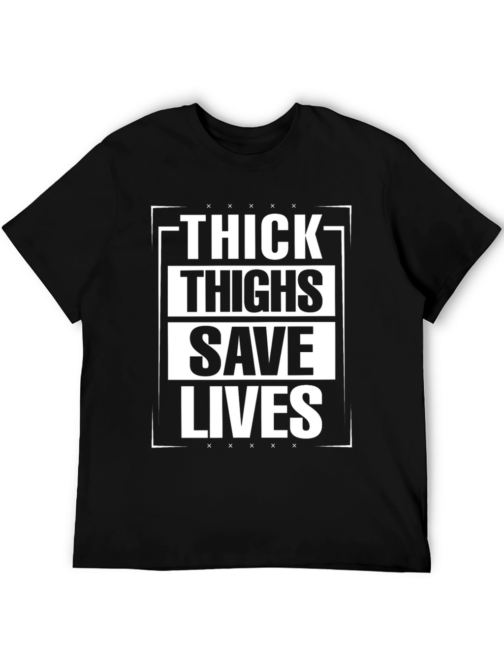 Thick Thighs Save Lives Graphic Tee - Black