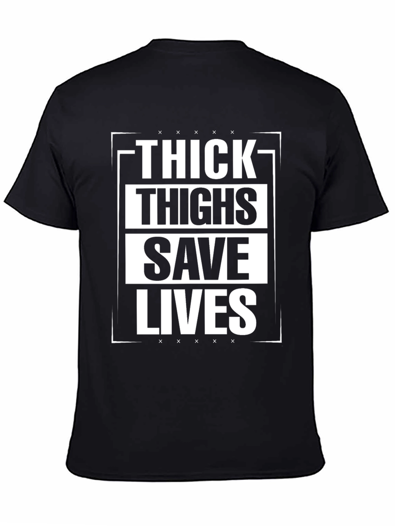 Thick Thighs Save Lives Graphic Tee - Black