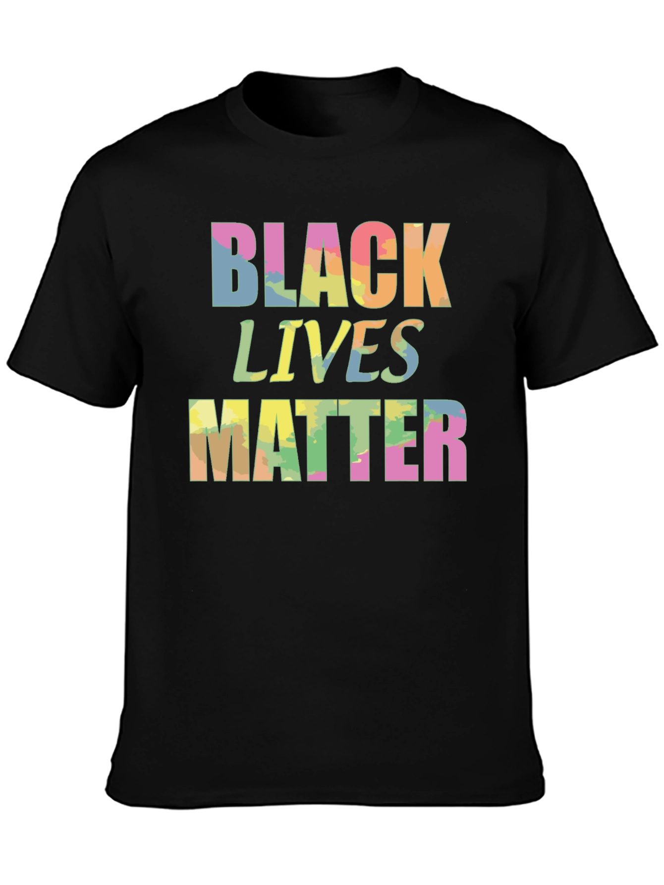 Black Lives Matter Graphic Tee - Colorful Print