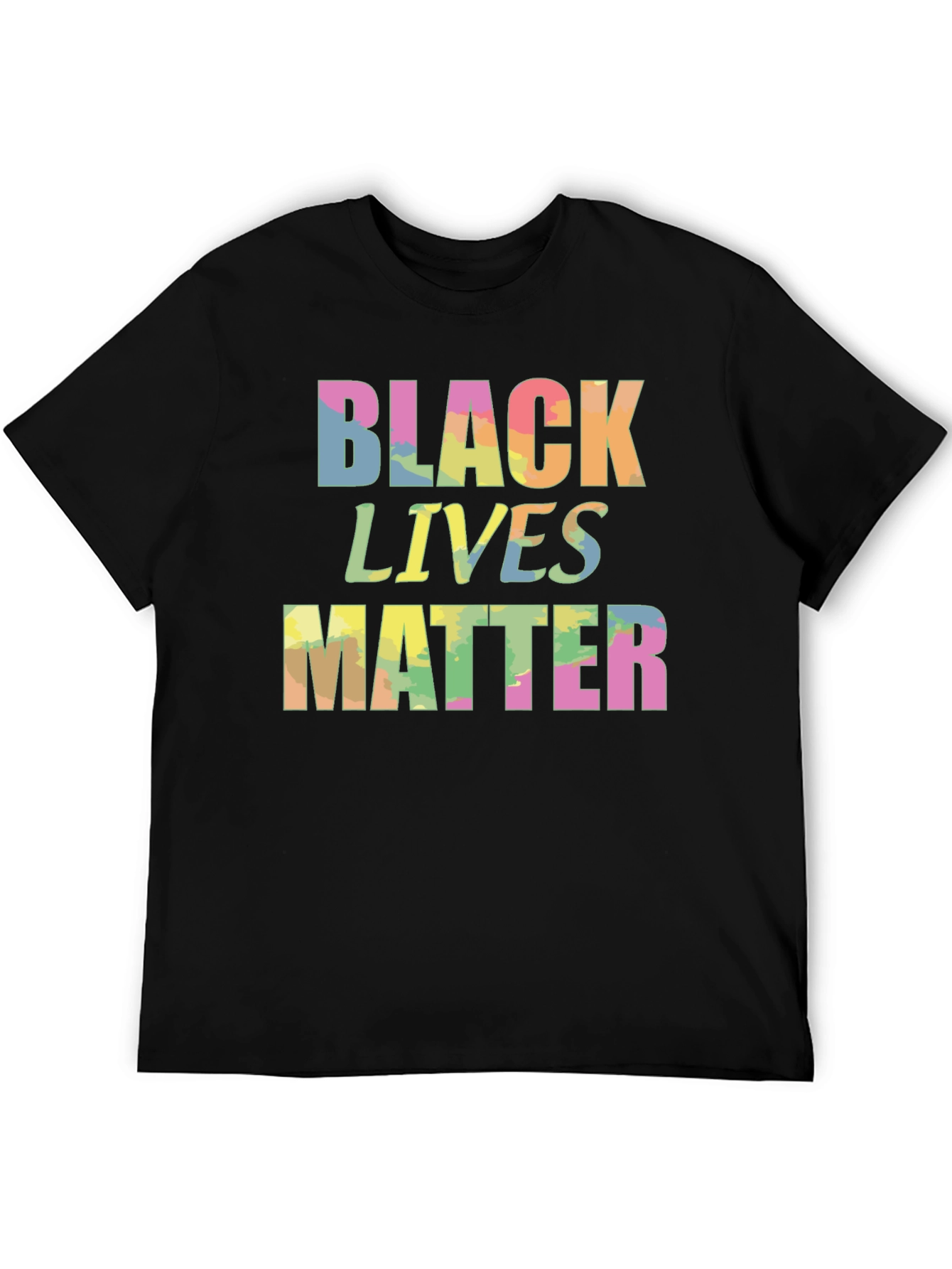 Black Lives Matter Graphic Tee - Colorful Print