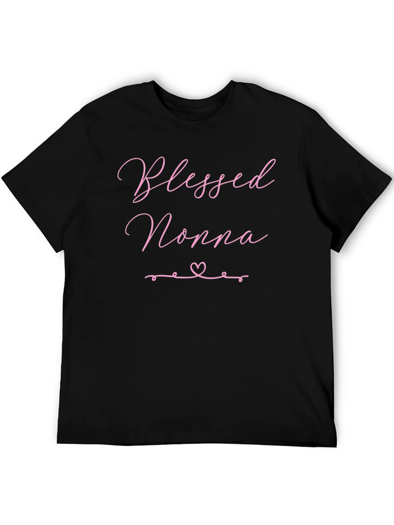 Blessed Nonna Graphic T-Shirt - Black
