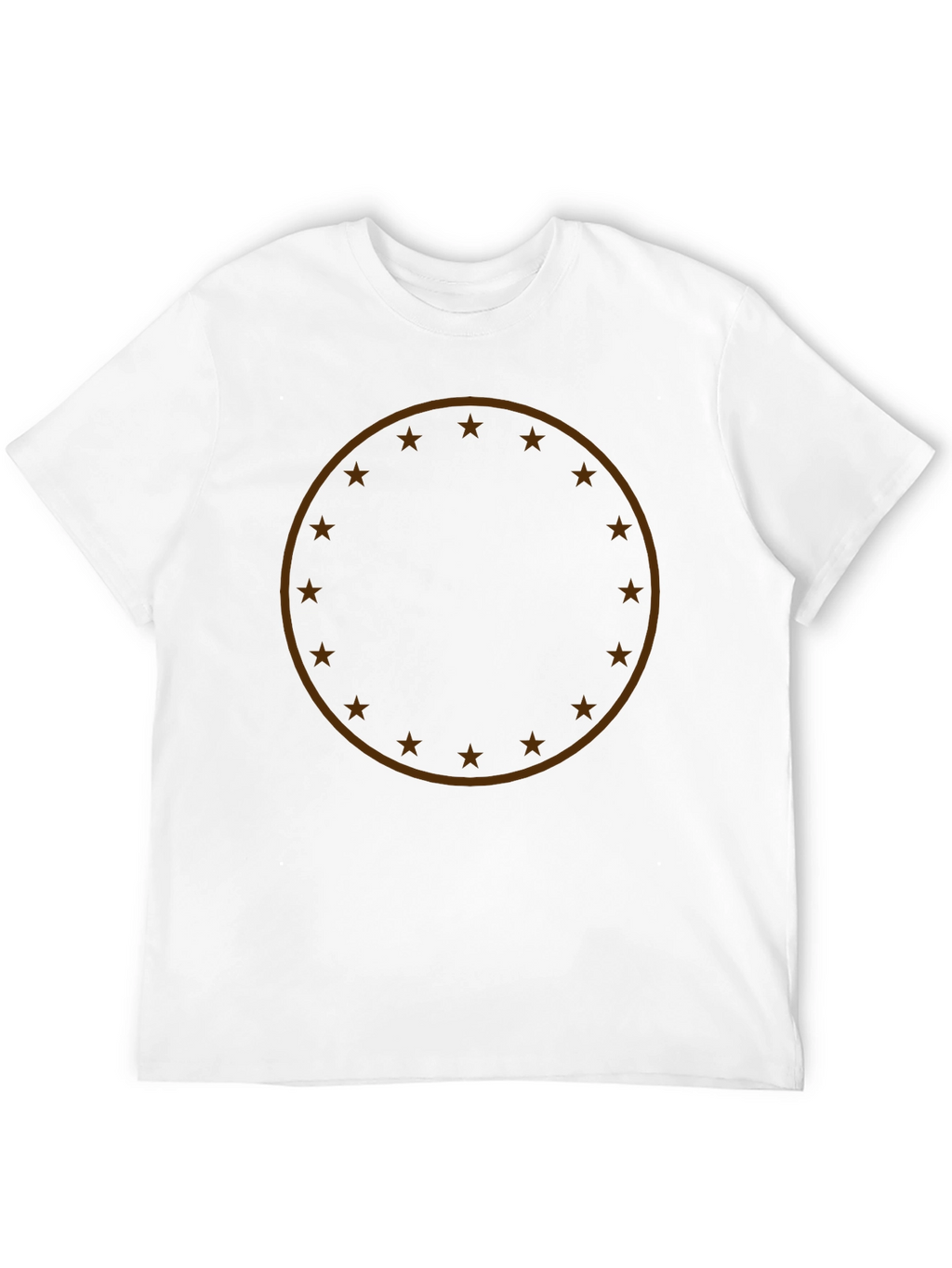 Star Circle Graphic T-Shirt - Modern Casual Tee